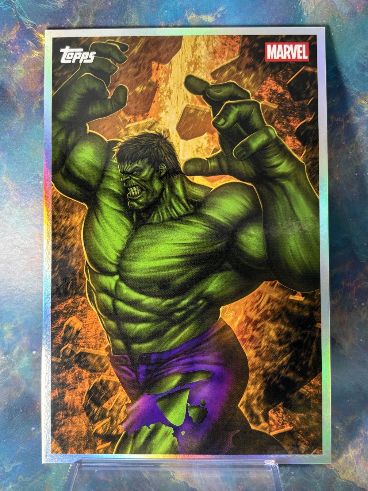 Topps 2026 Marvel Vault Hulk Box Topper - Art Card V0-08 by Ariel Diaz