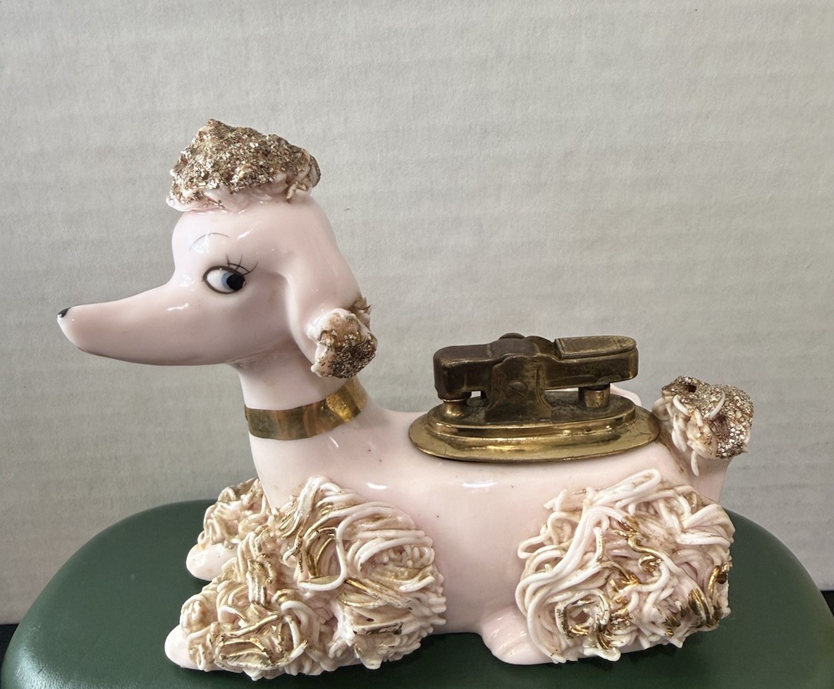 Rare Vintage Essay Spaghetti Poodle Lighter pink Dog