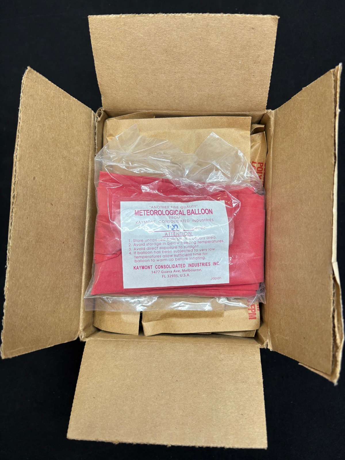 Kaymont KCI-100R Meteorological Weather Balloons 100 Gram – Box of 10 – Expired