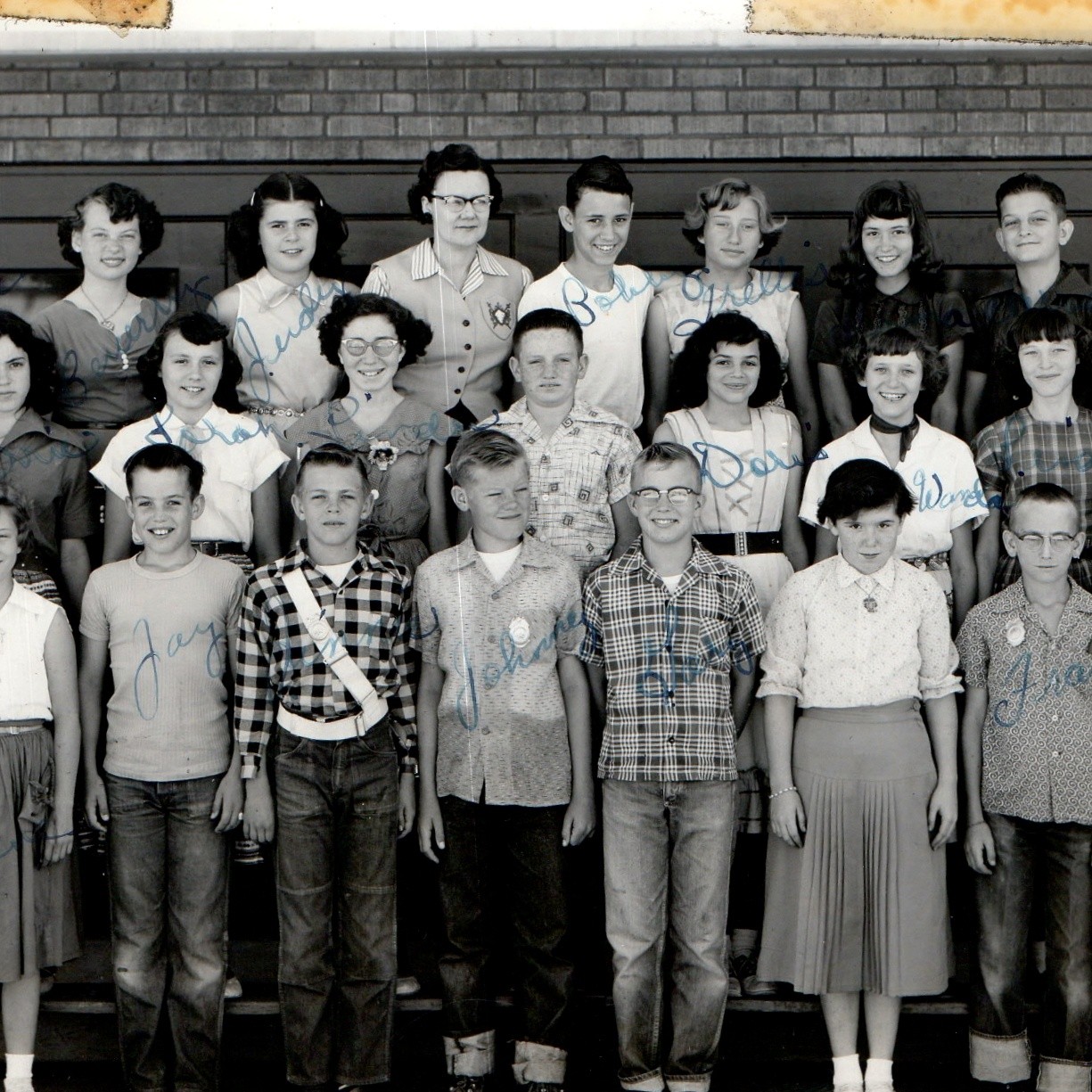 ID'd c1950s Amarillo, TX School Class Student Roster 7
