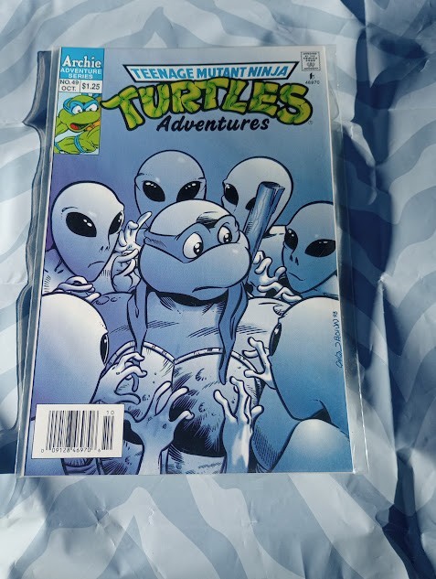VTG Archie TEENAGE MUTANT NINJA TURTLES Comics #49 Low Print Run NEWSSTAND