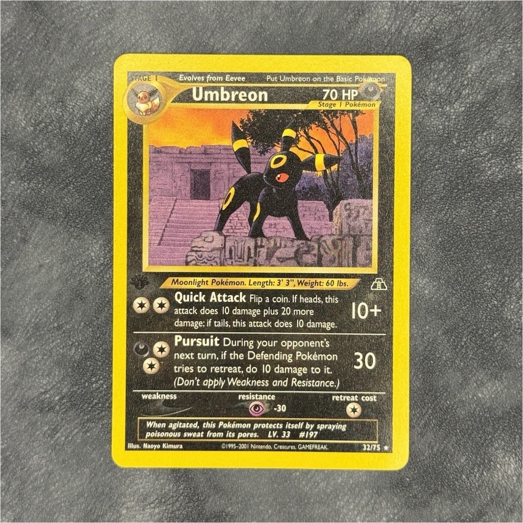 Pokemon Umbreon 32/75 70 HP English 2001 Vintage