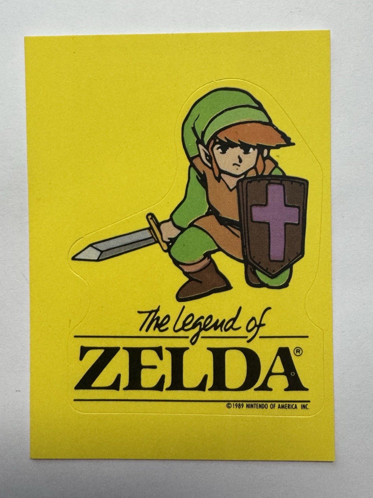 1989 Topps Nintendo The Legend of Zelda #5 Link Game Tip Sticker