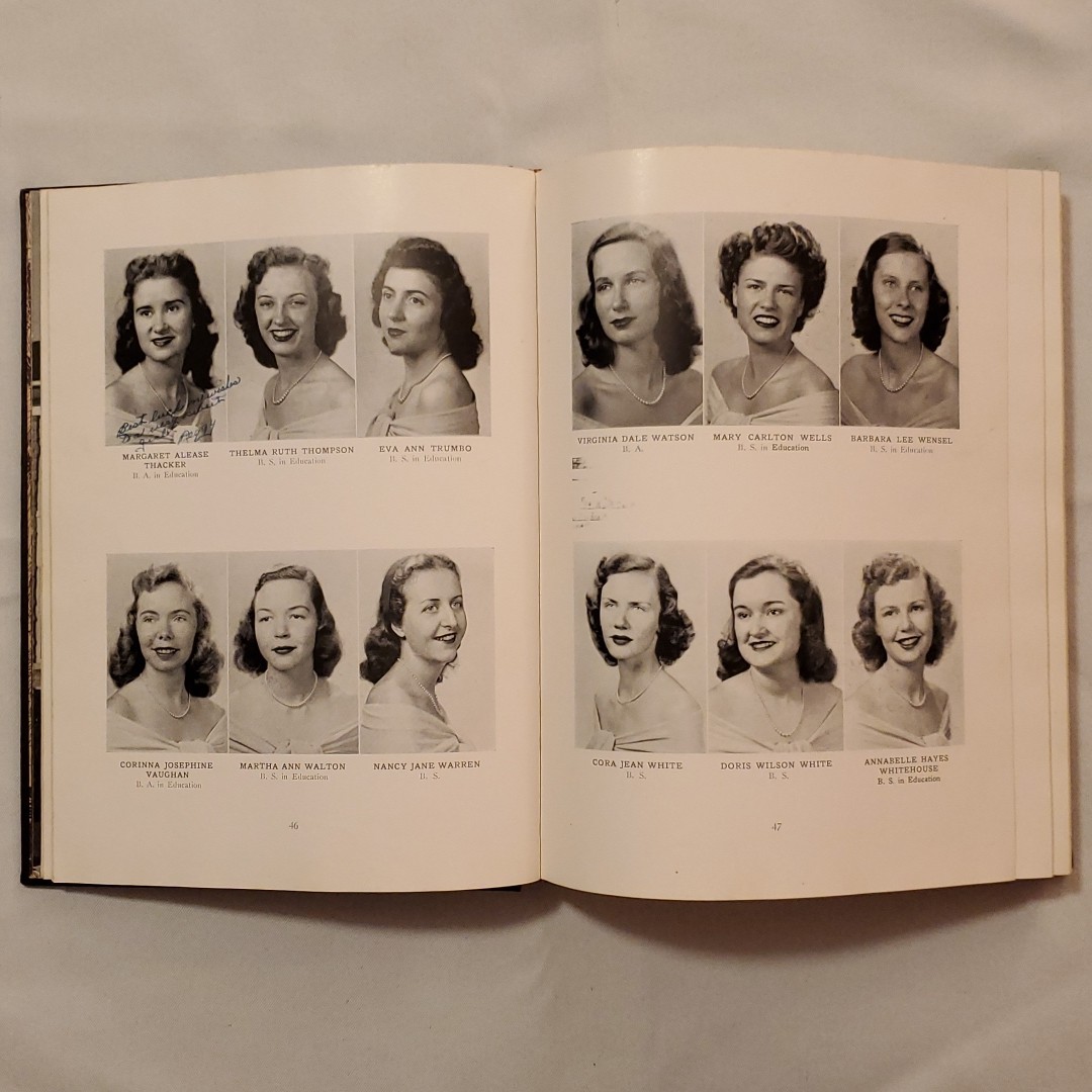 1948 James Madison College for women University yearbook year book annual