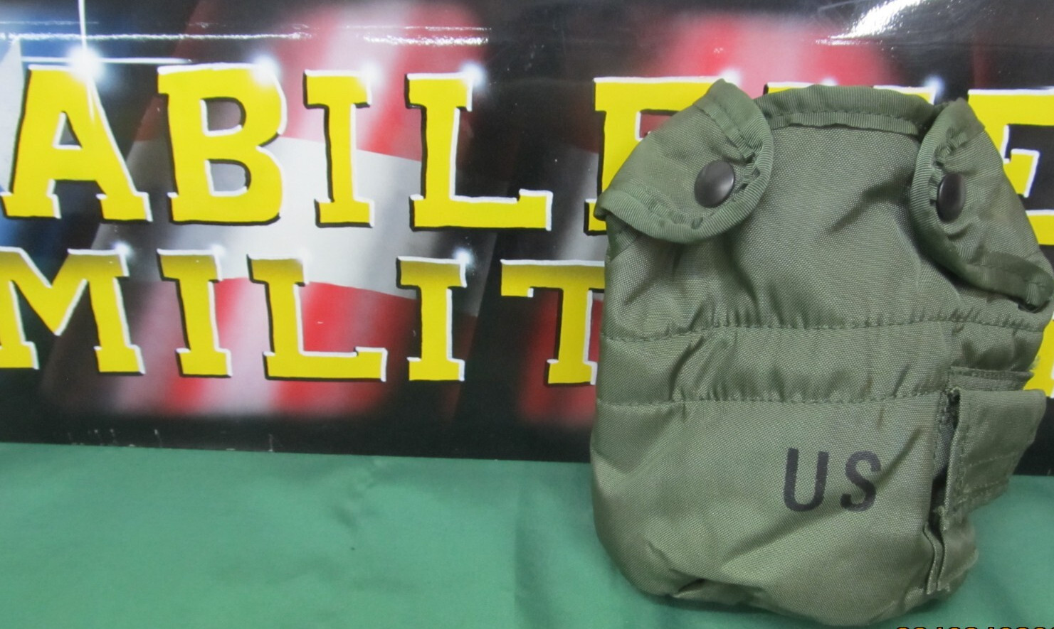 U.S. Military 1 QT Canteen Cover Pouch w/ Alice Clips 8465-00-860-0256 EXCELLENT