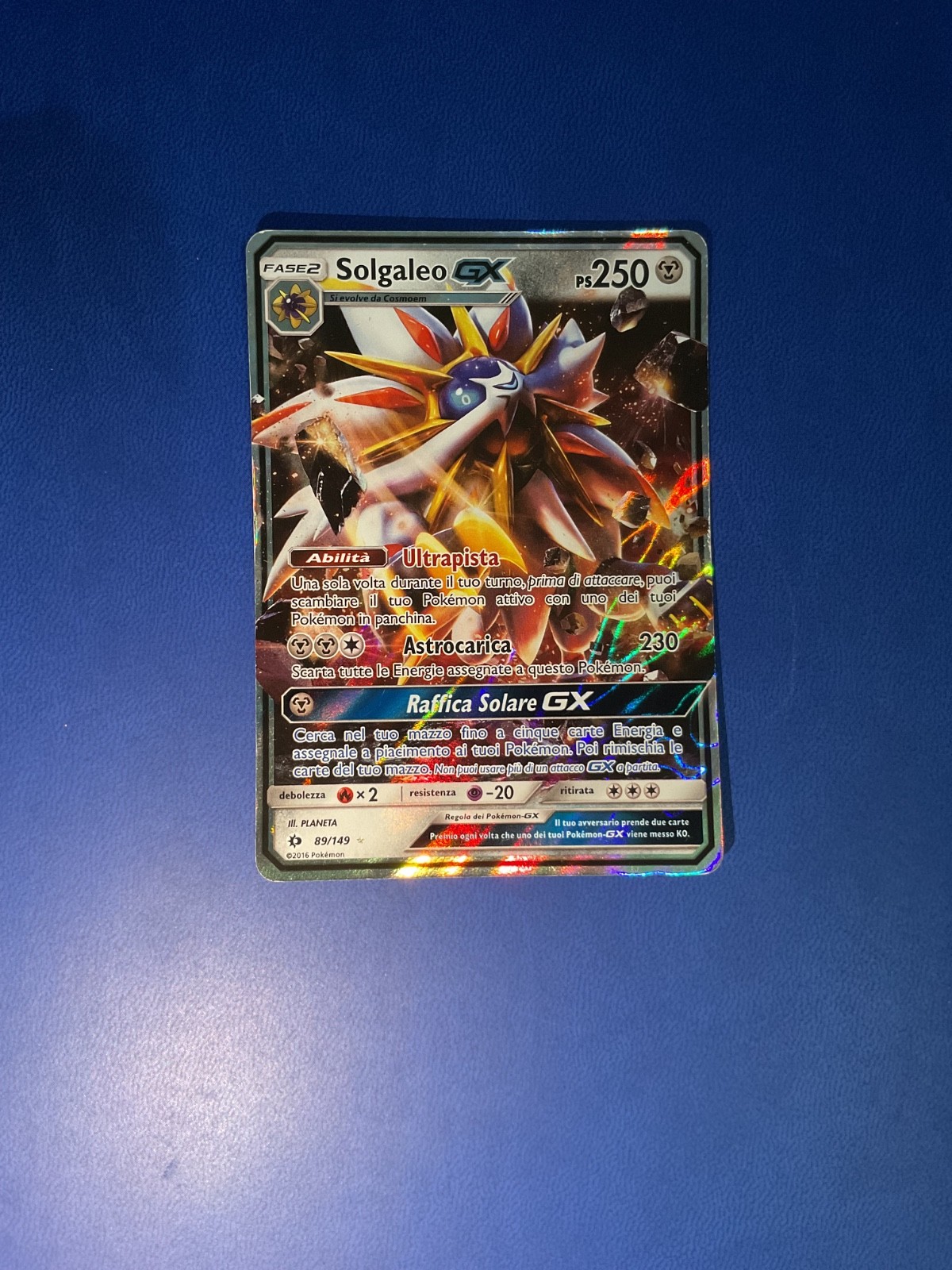 Pokemon Card SOLGALEO Gx 89/149 Sun and Moon 