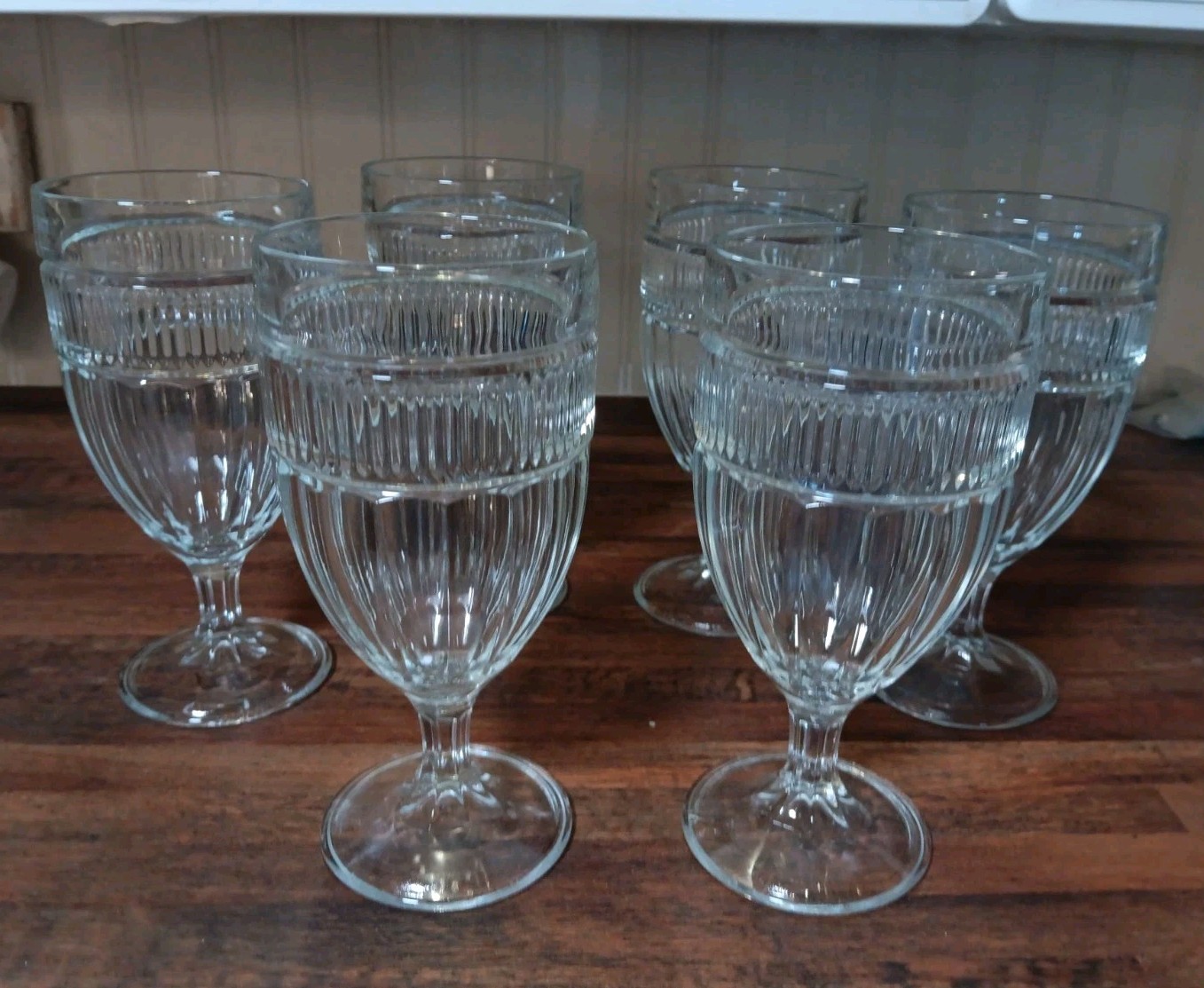 *SET OF 6* MCM Anchor Hocking ANNAPOLIS Clear 7\