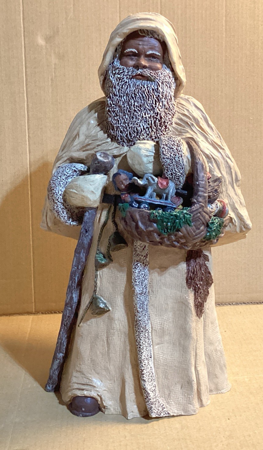 Signed Martha Holcombe Father Christmas  1988 Numbered 334/3500