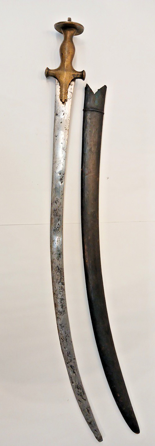 Antique Tulwar sword Brass Hilt