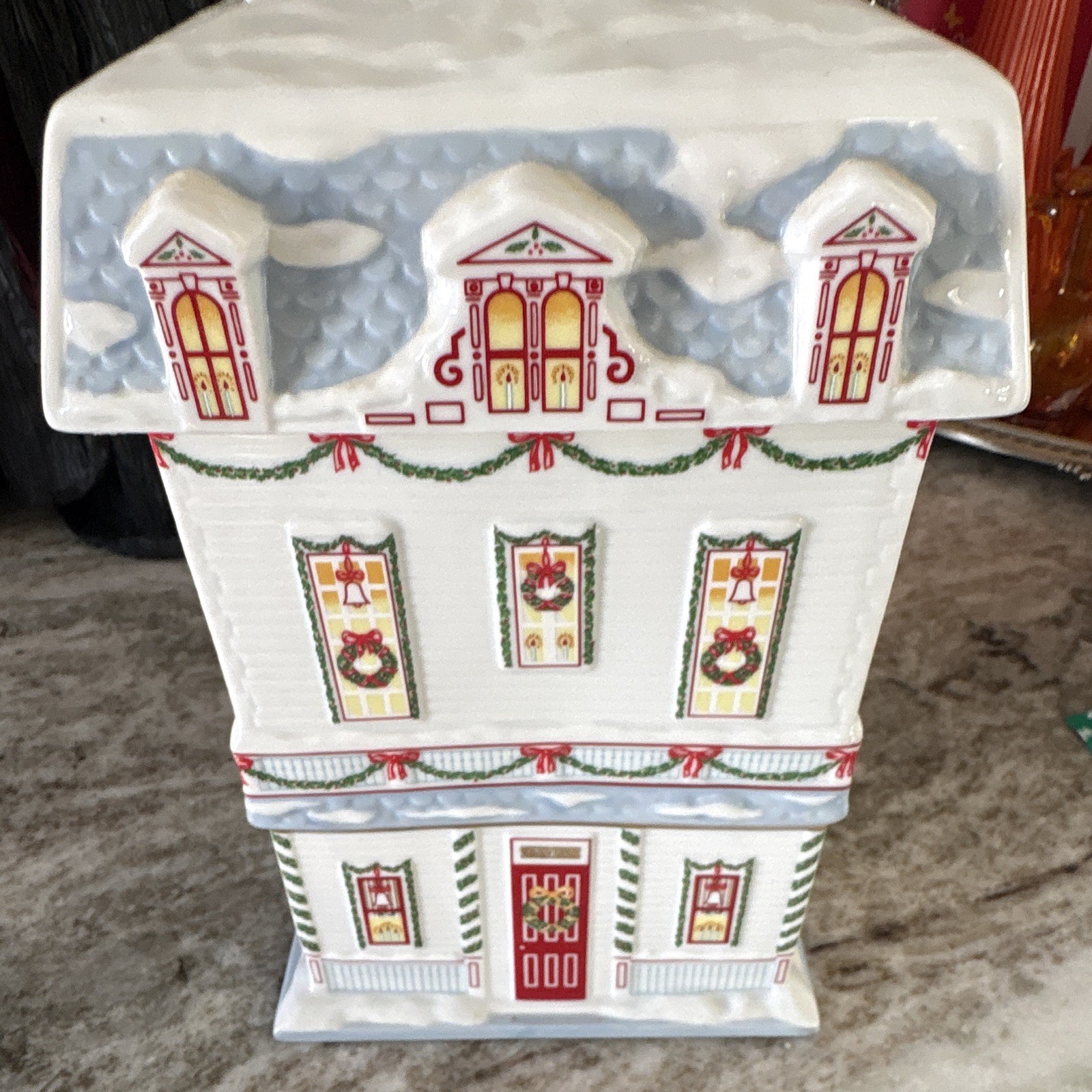 Lenox Village Christmas Cookie Jar