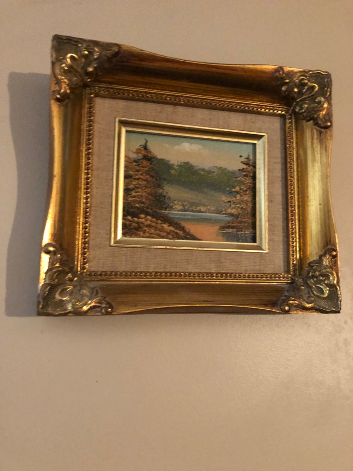 Large beautifully framed vintage wall decor