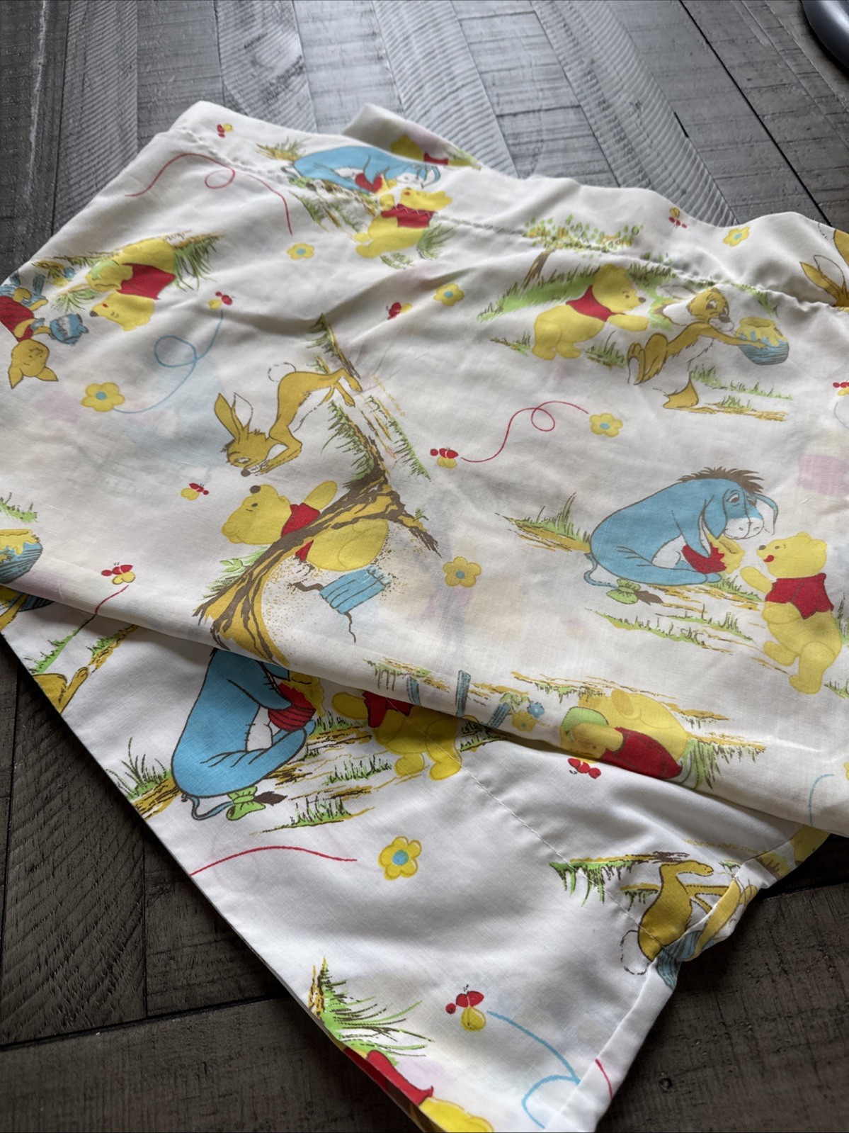 Vintage 1970s Winnie the Pooh Pillowcases 2 Sears Walt Disney Perma Prest Eeyore