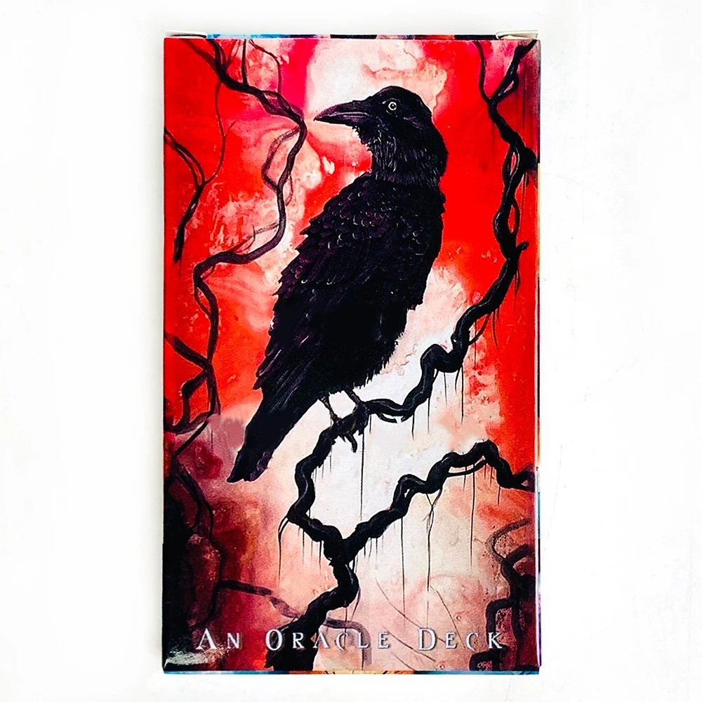 Crow Oracle Deck 53 Cards Mystic Raven Art Divination Game English