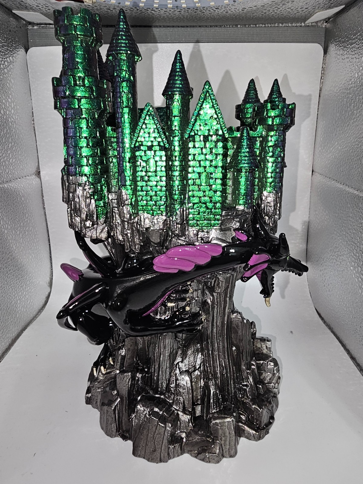 Bath & Body Works Disney Maleficent Dragon Castle Candle Holder Decor New In Box