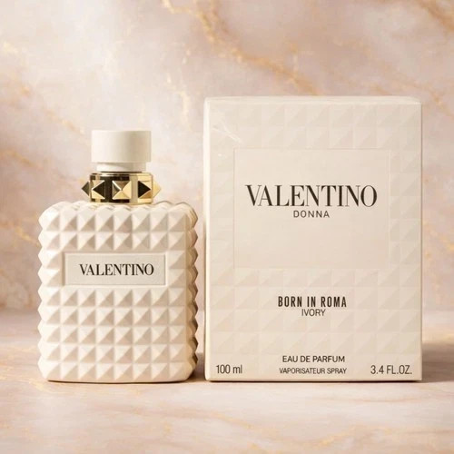 VALENTINO DONNA BORN IN ROMA IVORY EAU DE PARFUM SPRAY WOMEN 3.4Oz - 100 ml NEW