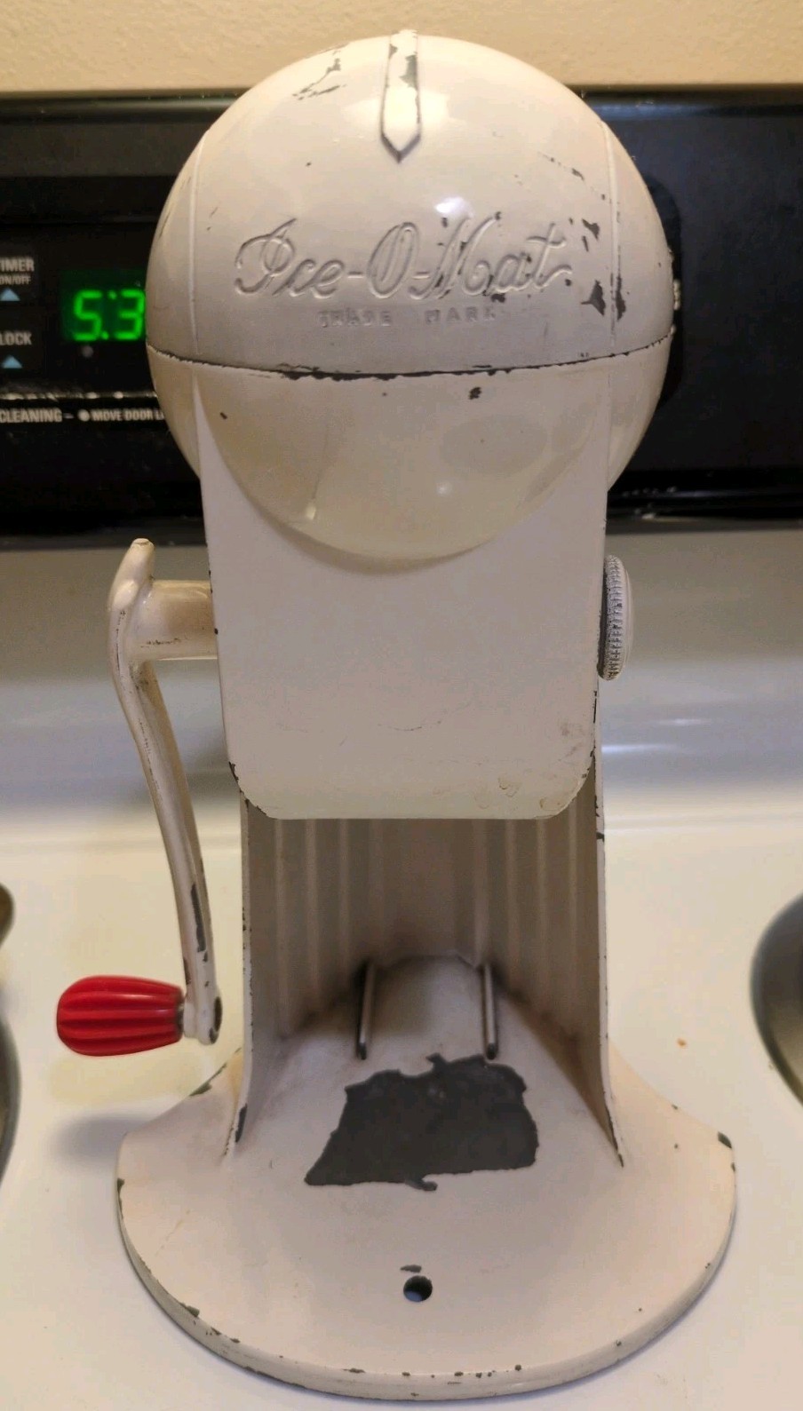 Vintage Ice-O-Mat Ice Crusher by Rival Mfg. Co. Perfect Retro Kitchen Decoration