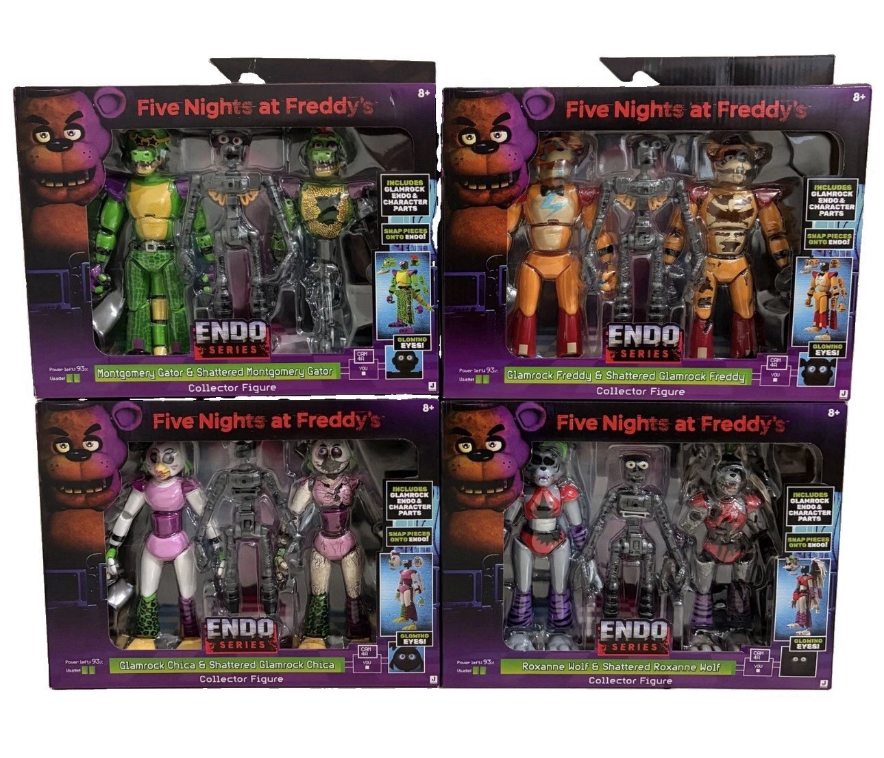 Five Nights at Freddy’s FNAF Endo Series Wave 3 COMPLETE SET OF 4