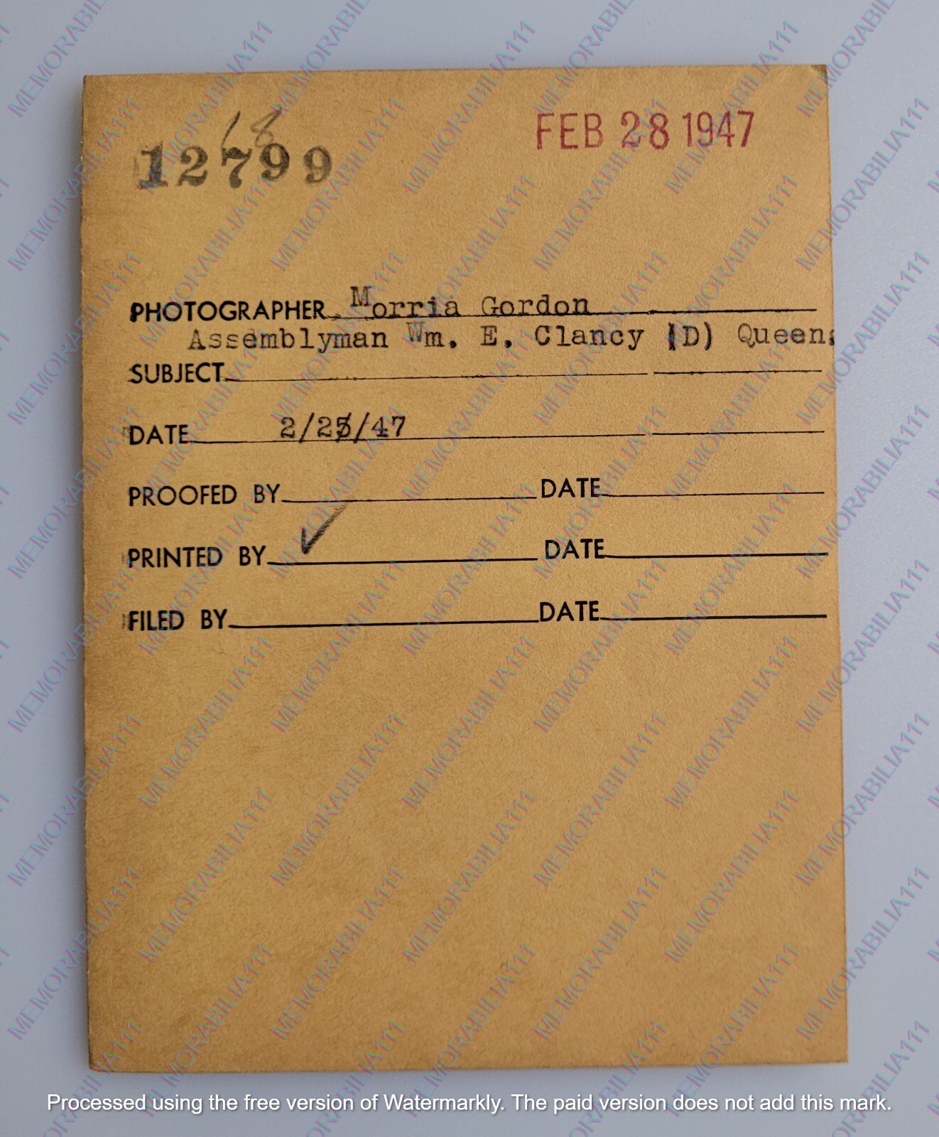 SCARCE NYC MANHATTAN NEGATIVE FAMOUS PHOTOGRAPHER RARE 4X5 VINTAGE ORIGINAL