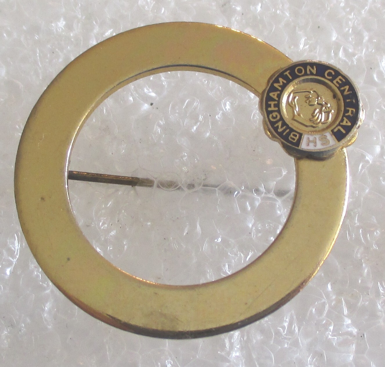 Vintage Binghamton Central High School Souvenir Pin Brooch - New York