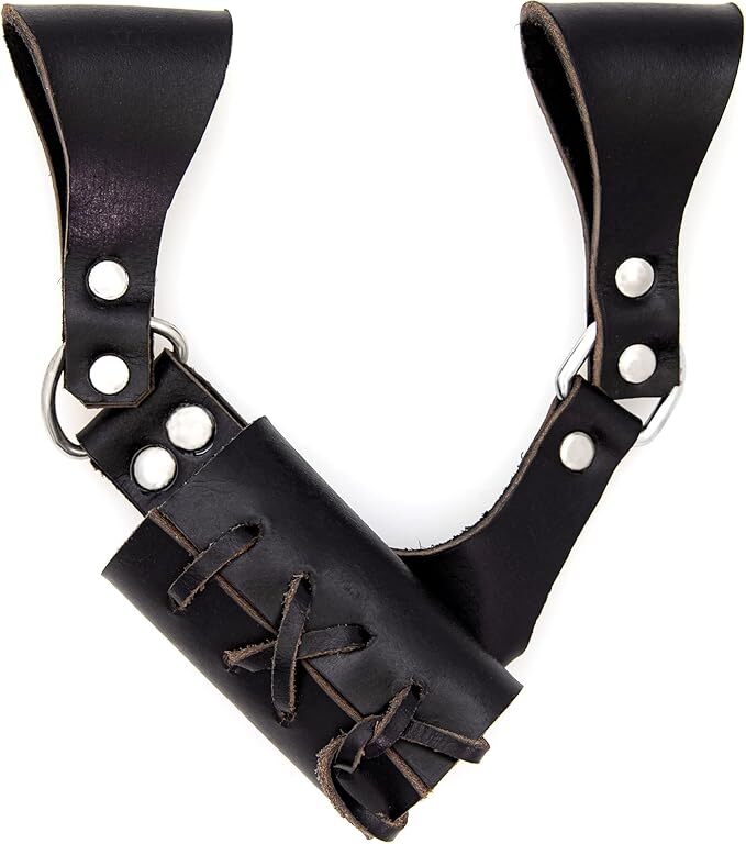 Medieval Adjustable Functional Genuine Bovine Leather Sword Frog | 8 Colors