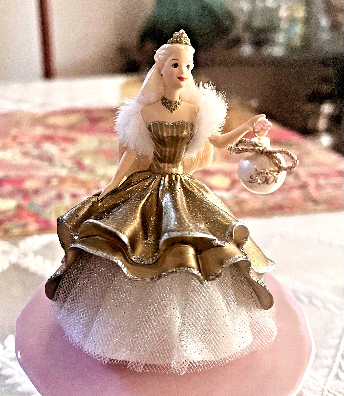 Vintage Hallmark Barbie Celebration Ornament 2000 Collector Series Christmas