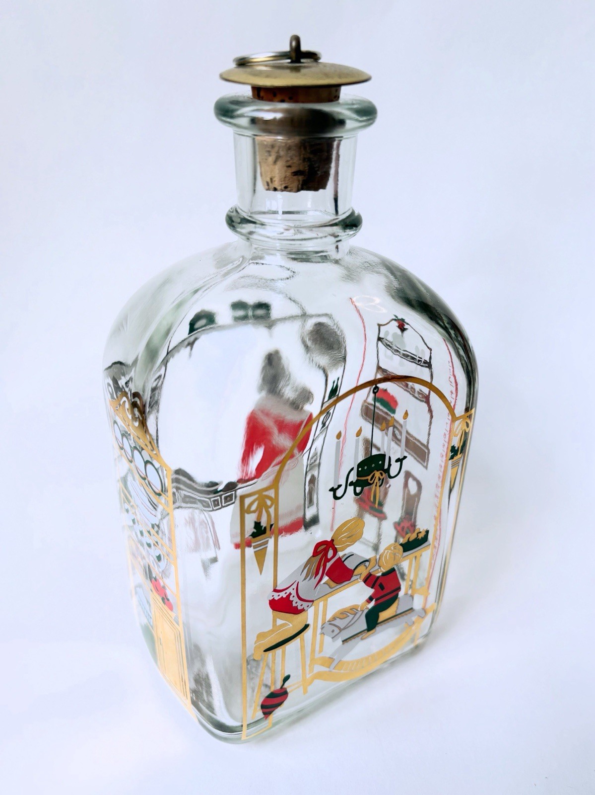 VINTAGE 1993 Holmegaard Christmas Bottle Decanter, Denmark 