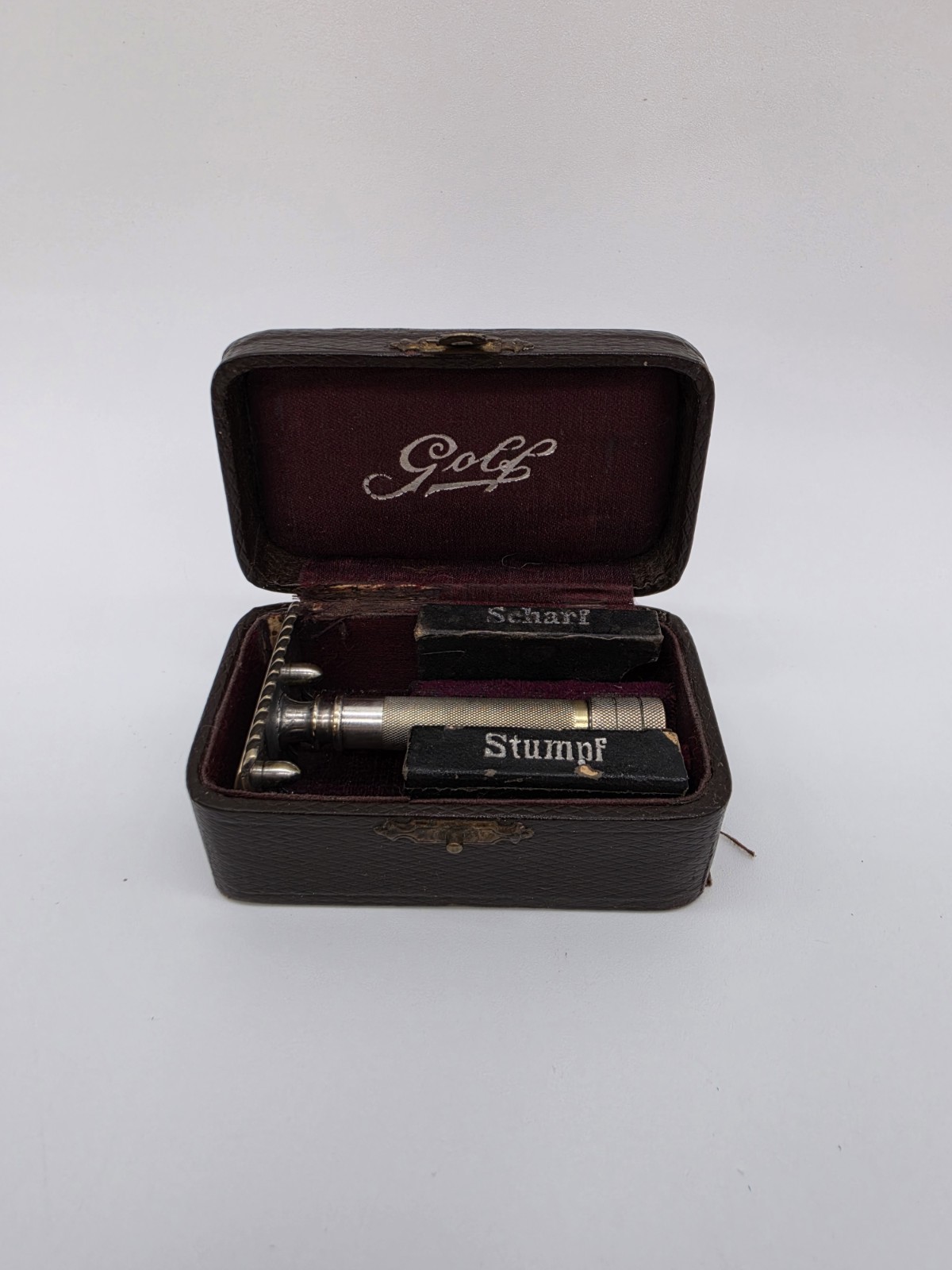 Vintage German Made DE Safety Razor Gillette Double  Ring  Clone By GOLF 