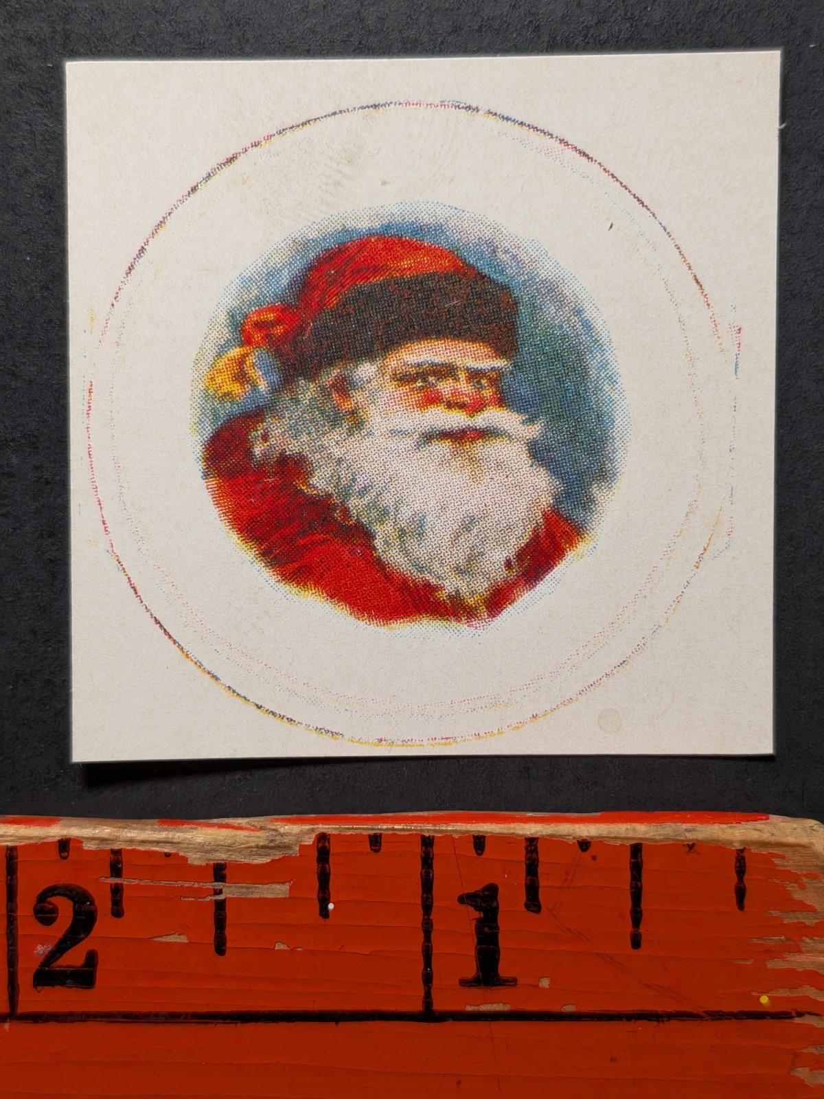 Vintage 1910s Santa Christmas Paper Insert