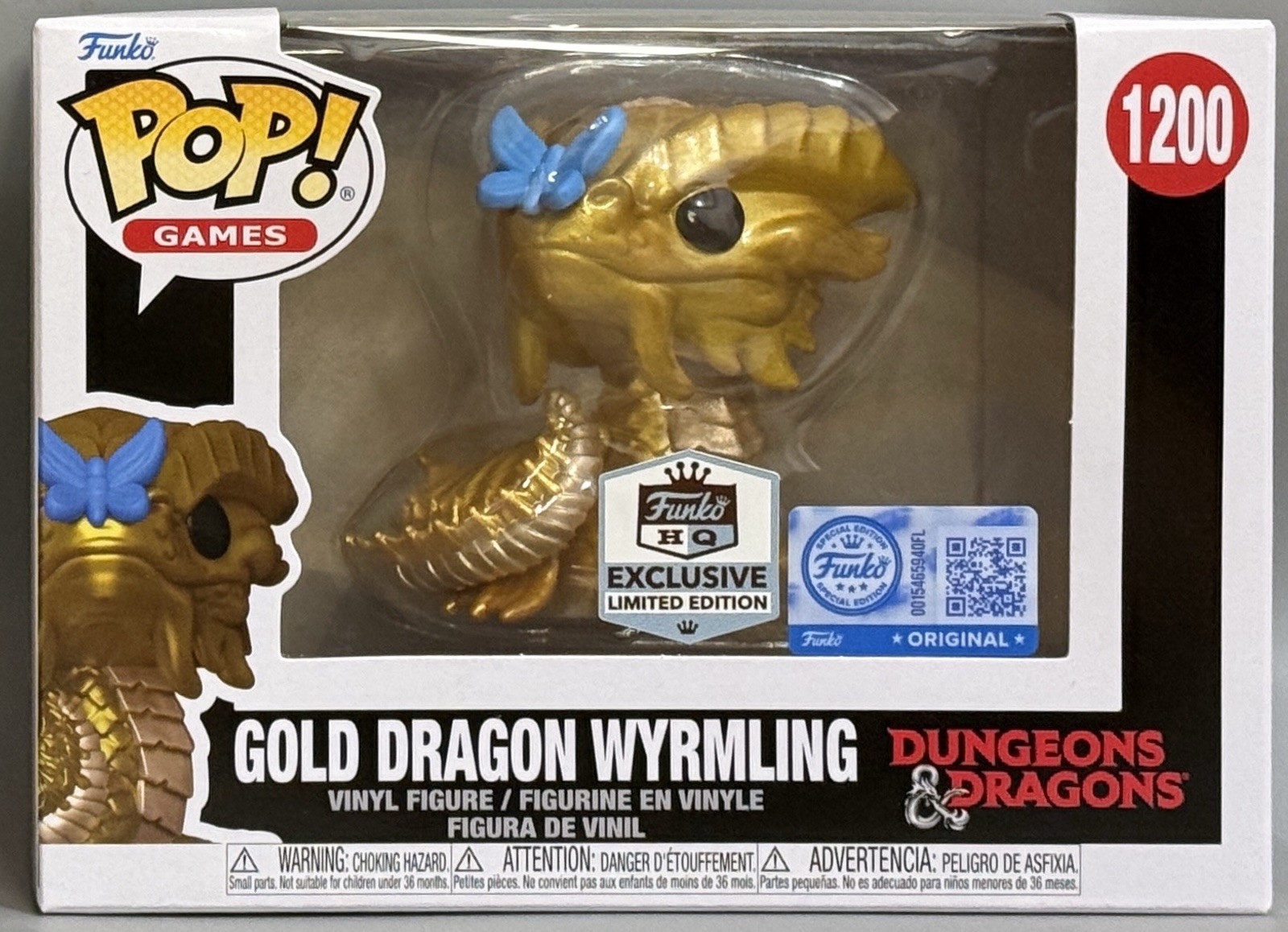 Funko Pop Dungeons & Dragons Gold Dragon Wyrmling (Funko HQ Exclusive) #1200