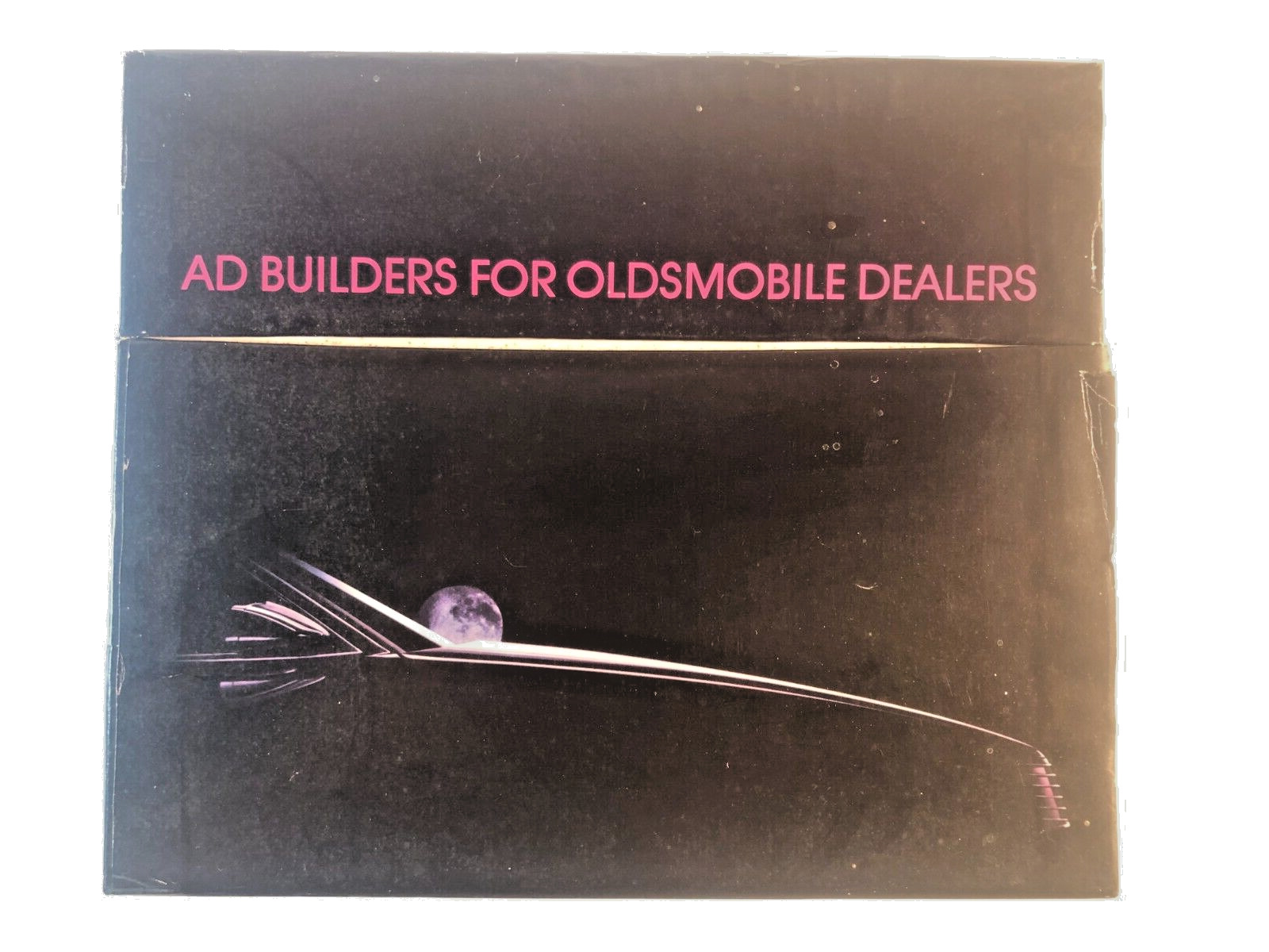Vtg. 1986 Oldsmobile full-line Car Dealer Sales Advertising Builders Box V. RARE