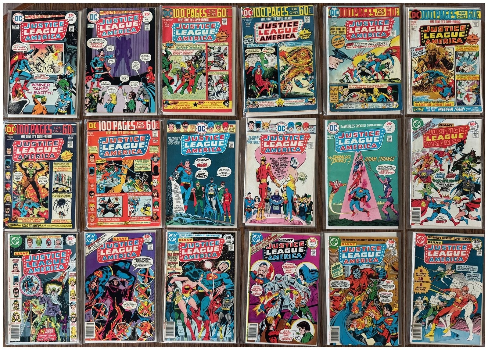 Justice League of America Lot 36 #109-148 DC Bronze JSA Shazam Neal Adams Legion