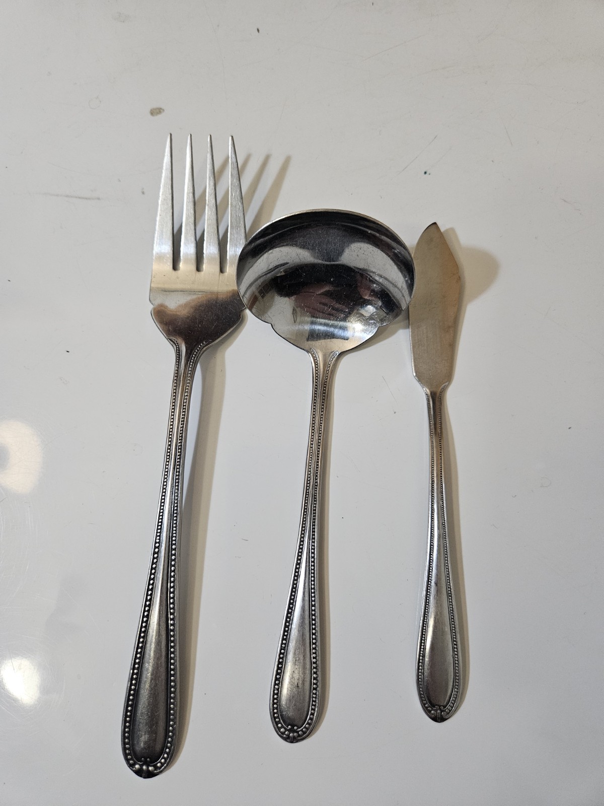 Stanley Roberts CAMEO Rogers Stainless Flatware Fork Gravy Ladle Butter Spreader