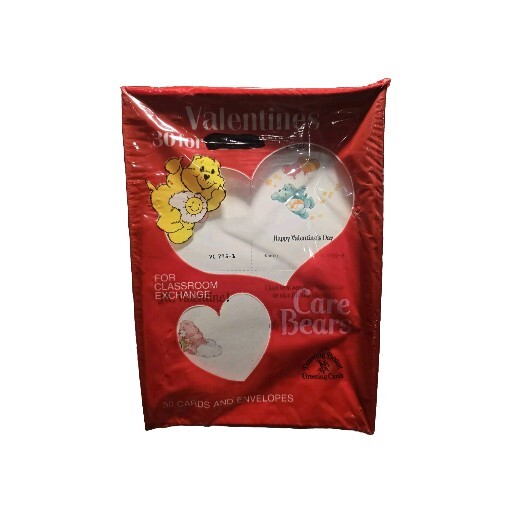 Care Bears Valentines Vintage 1986 NEW Box of 30