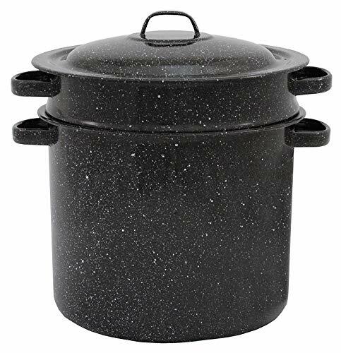 Granite Ware 6140 Blancher 7.5-quart 3-piece Set with Drainer Insert Stock Pot