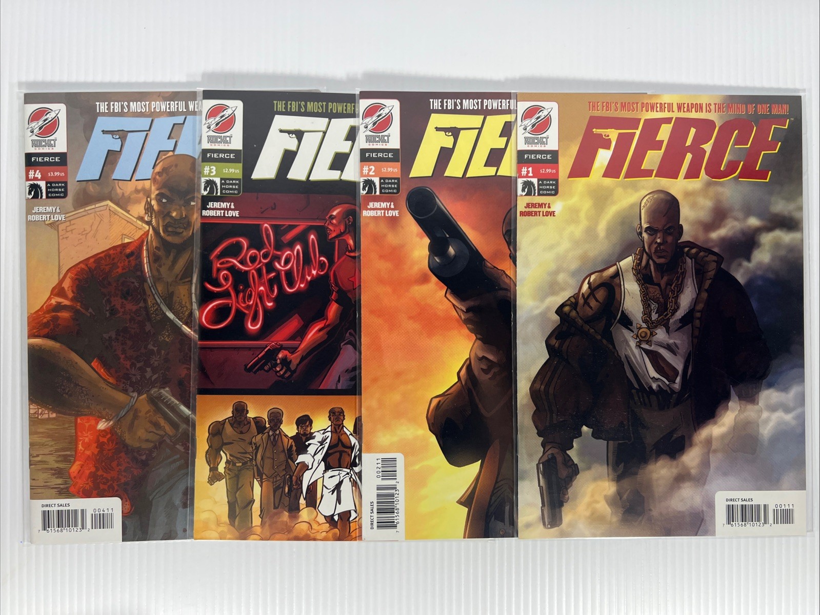 Fierce #1-4 Jeremy Love Robert Love Complete Set Dark Horse 2004 NM Acrion