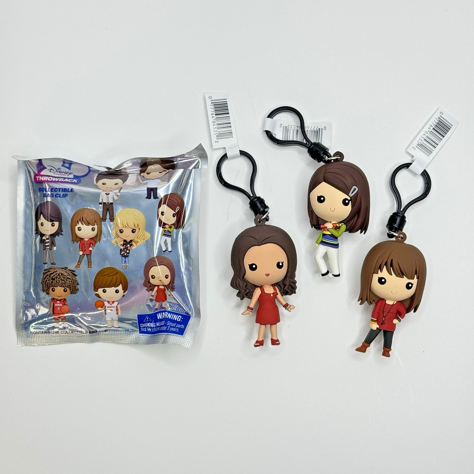 Disney Throwback Bag Clip Lot Wizards Waverly High School Musical Camp Rock
