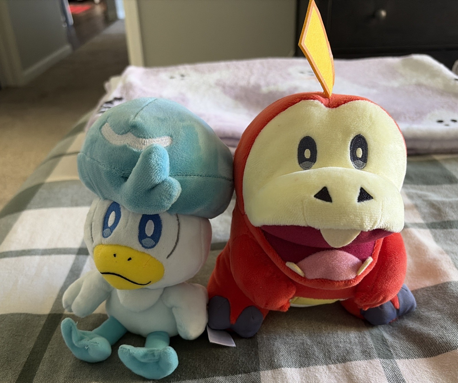 Quaxley and Fuecoco Pokemon Center Original Plush Bundle