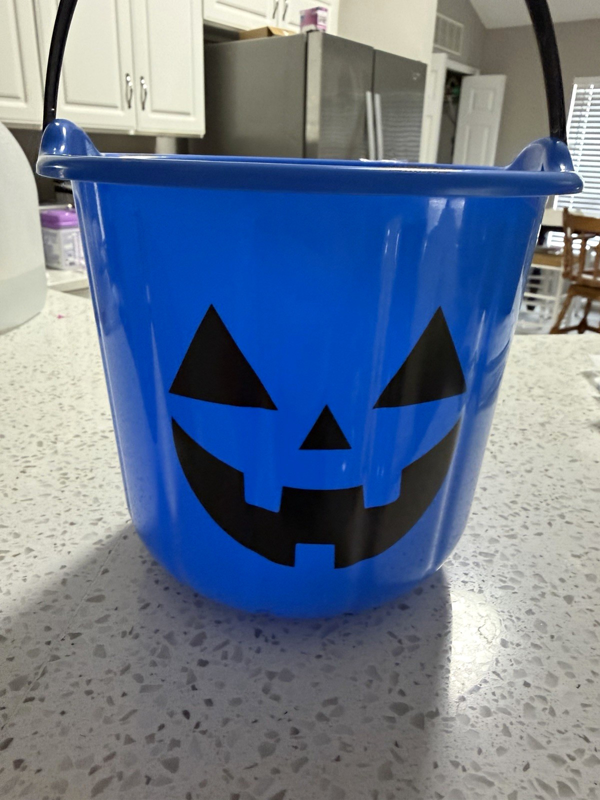 Target Trick-or-Treat Bucket Blue Jack-O-Lantern Pumpkin Plastic Halloween 2024