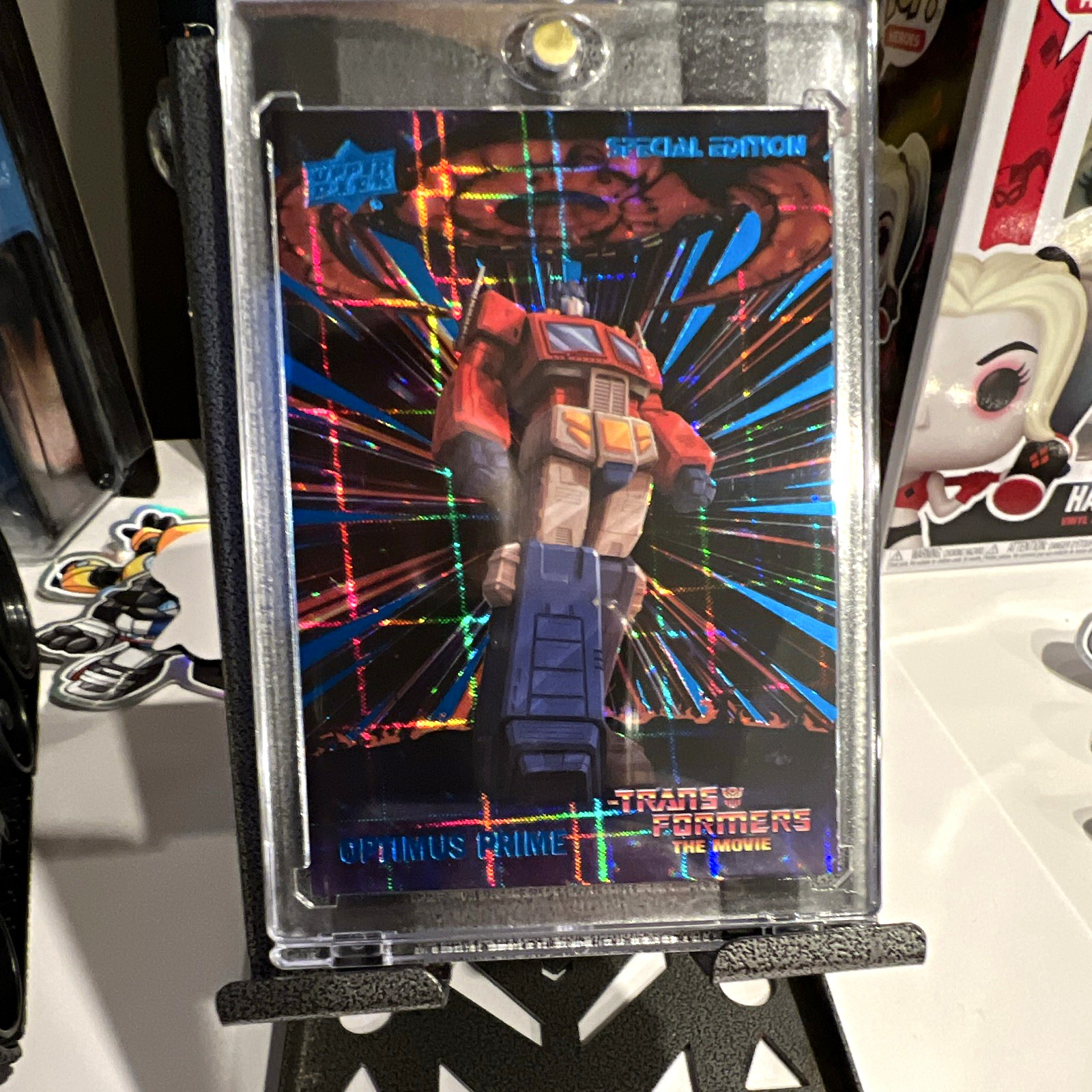 Upper Deck Transformers Lot of 2 Special Ed Optimus Prime #1 vs Megatron #8