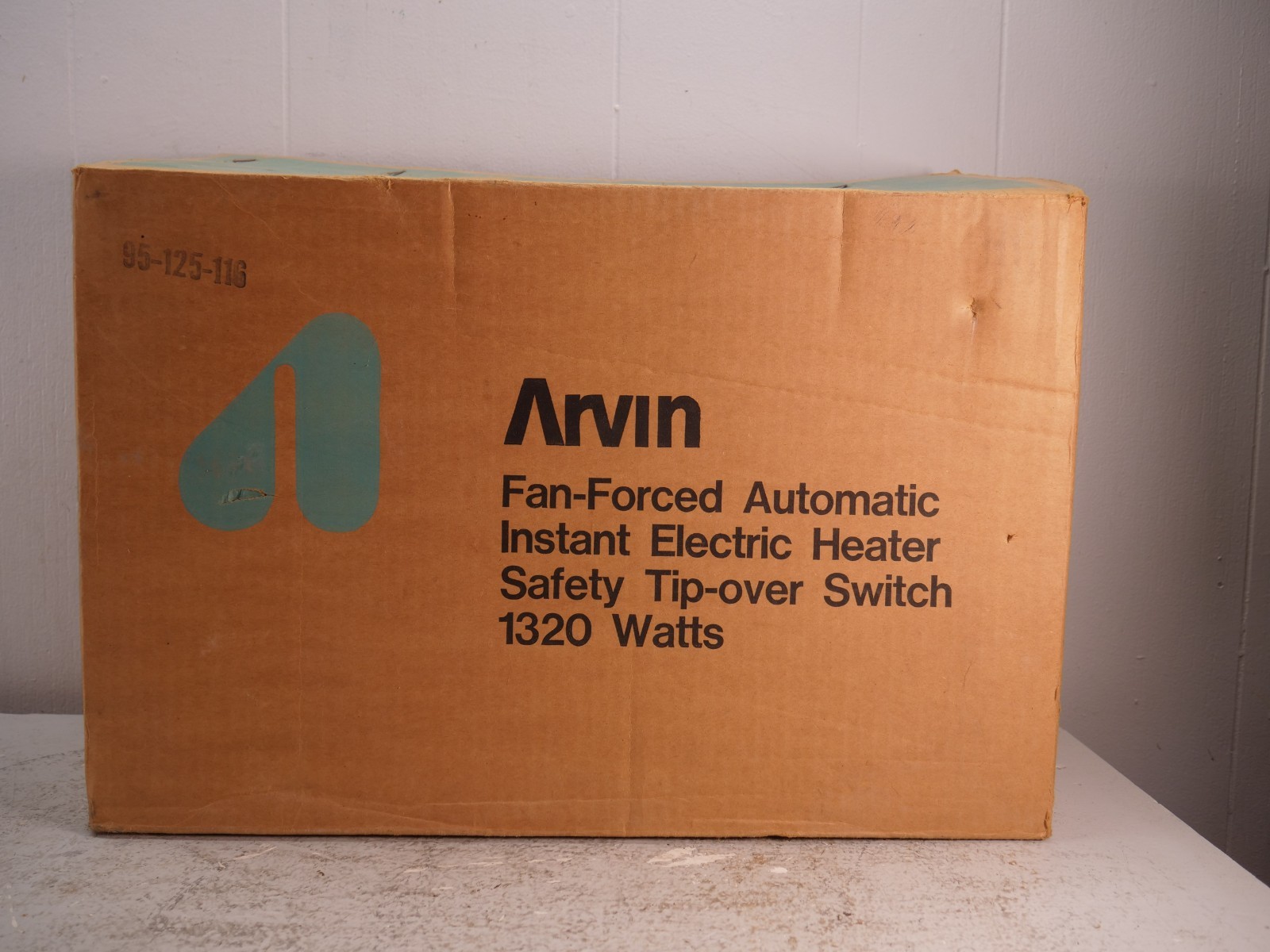 Vintage Gold Yellow Arvin MCM Space Heater Fan  Model 30H23