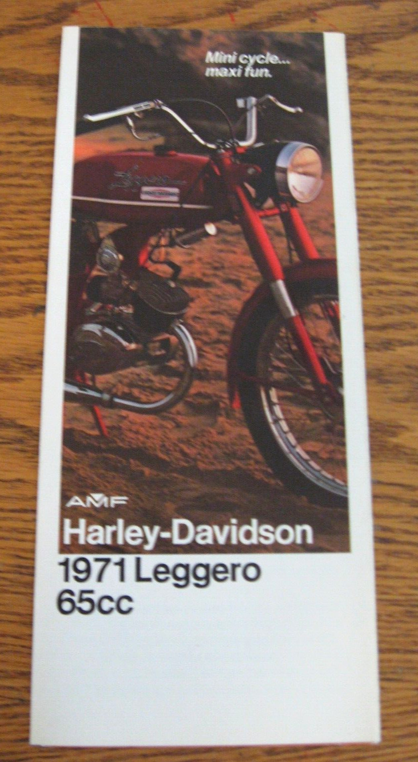 1971 Harley Davidson Leggero 100 Color Sales Brochure Original Motorcycles Xlnt