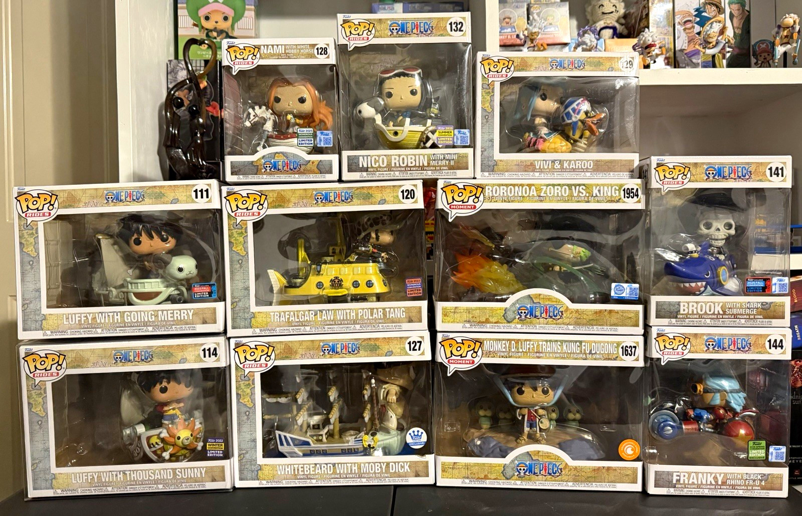 Funko Pop One Piece Rides Lot of 11