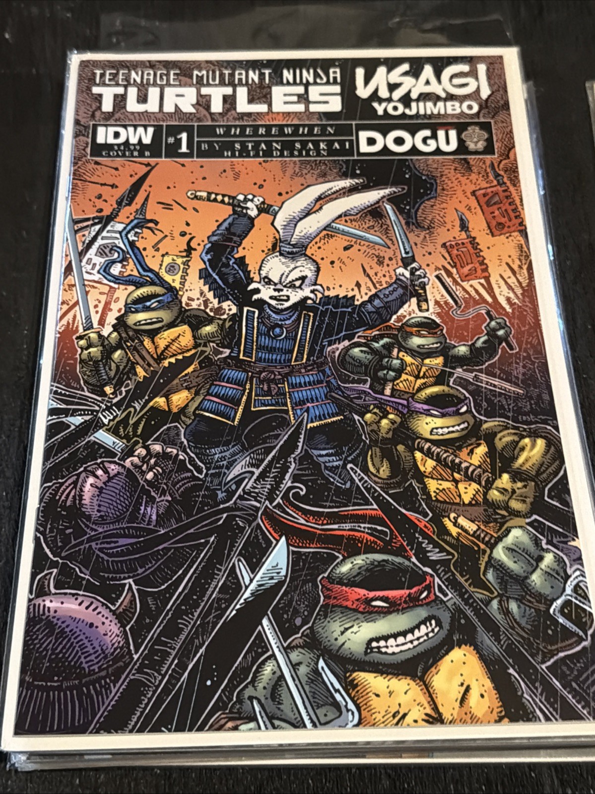 Teenage Mutant Ninja Turtles Usagi Yojimbo Wherewhen #1 Cover B Eastman