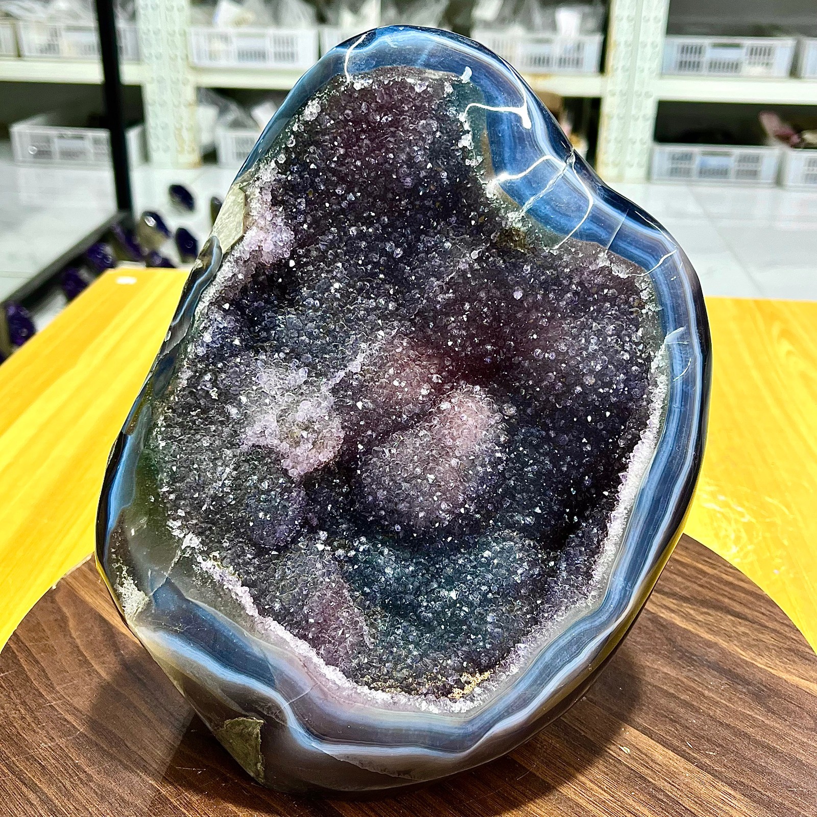 10.44LB High quality rare gummy candy colored crystal cluster sample energy
