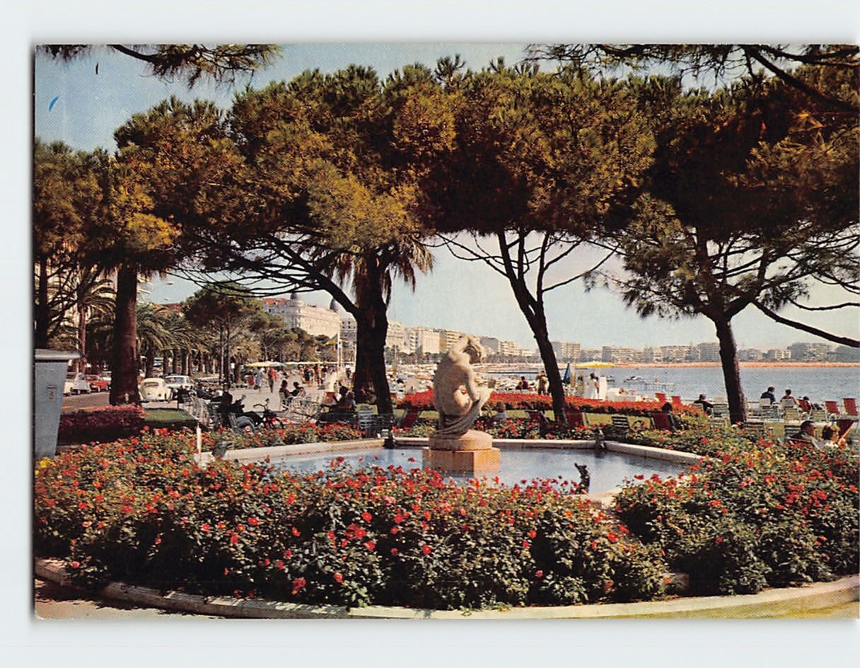 Postcard The Public Garden The Croisette Cannes France