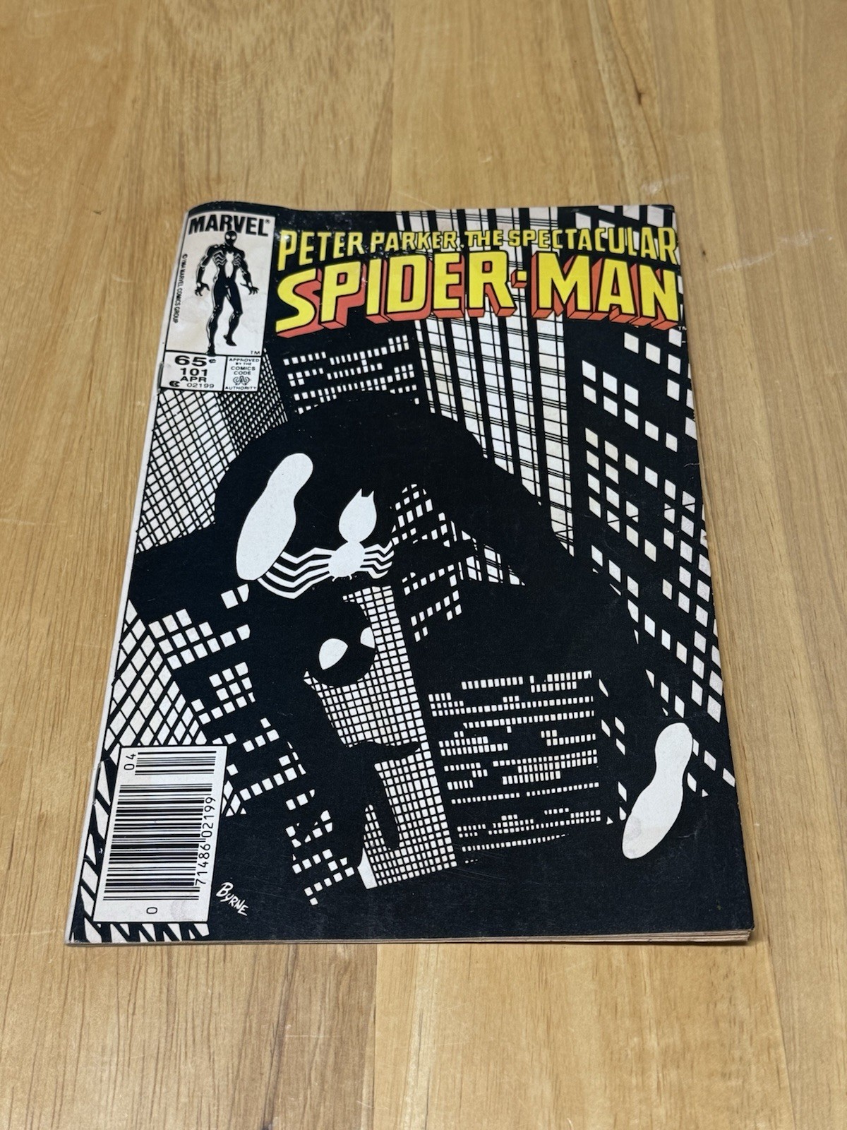 Peter Parker: The Spectacular Spider-Man #101 Newsstand John Byrne Cover (1984)