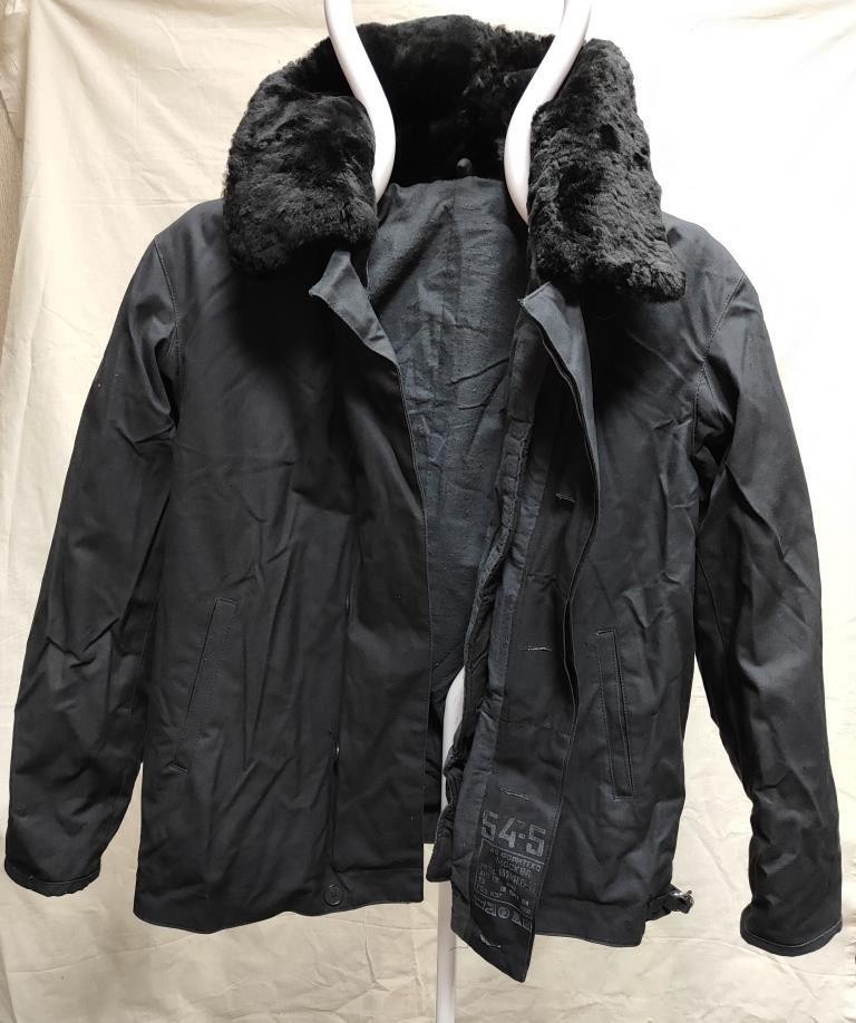 Russian Mig Pilot Warm Fur Collar Jacket Military USSR Russian Army 56-5 (XXL)