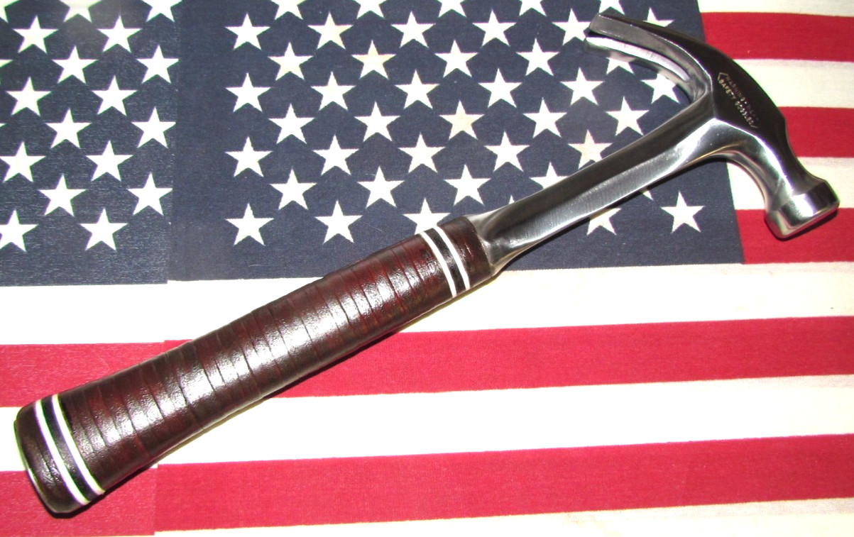 Vintage Classic 1978 Estwing Curve Claw 16 oz Hammer w/Original Leather Handle