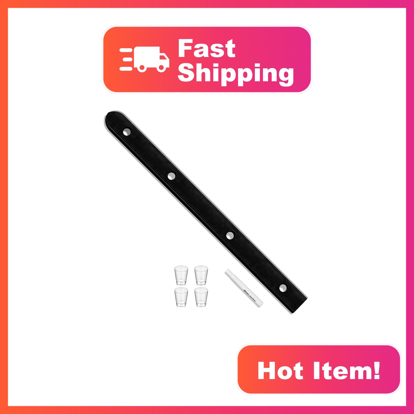 Suzile Black Shot Board Ski 4 Person w/ Glasses Suzile Black Shot Board Ski 4 Person w/ Glasses