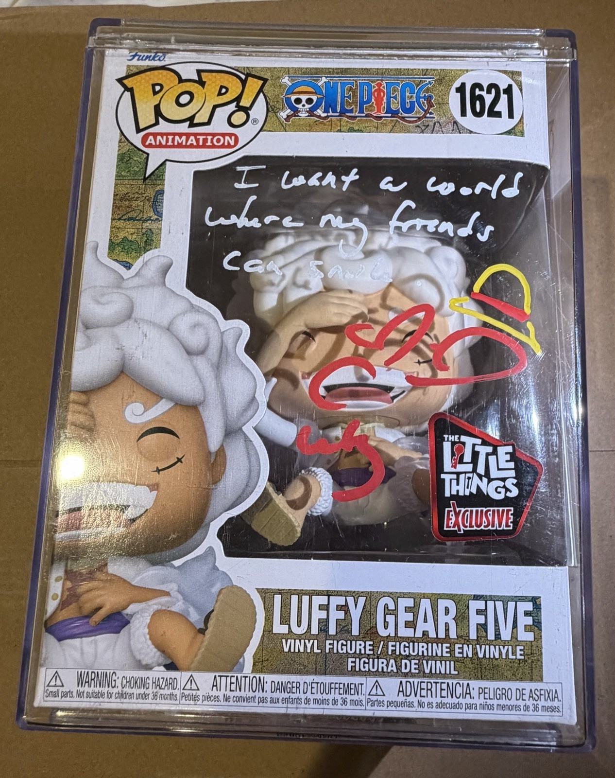 G5Luffy #1621 Little Thing Funko Auto/quote/doodle Colleen Clinkenbeard JSA Cert